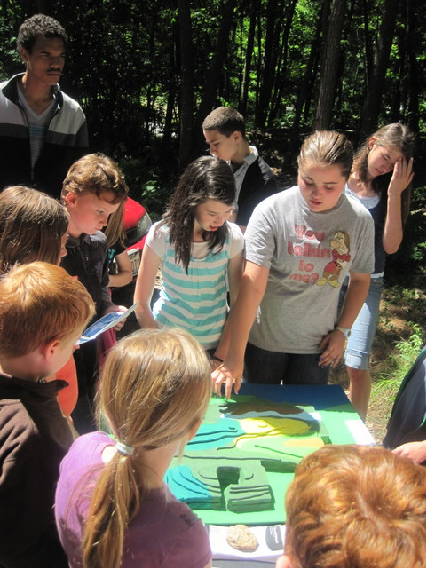 students demonstrate trail