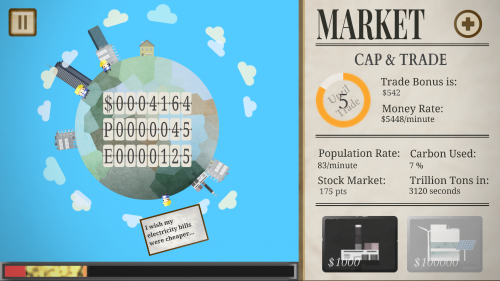 Code carbon climate change science game for middle and high school students