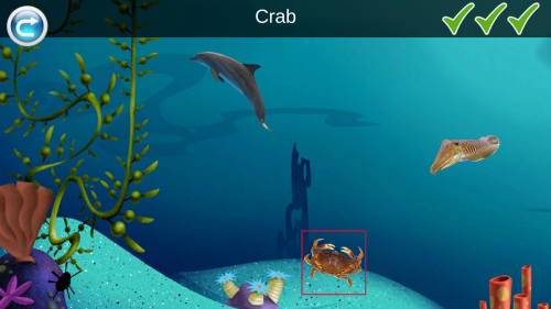 Food chain science app for elementary kids