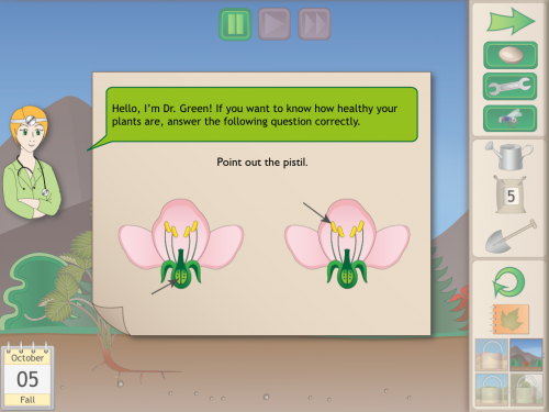 Green Up Science app for elementary students