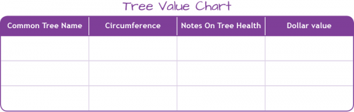 Tree Value Chart