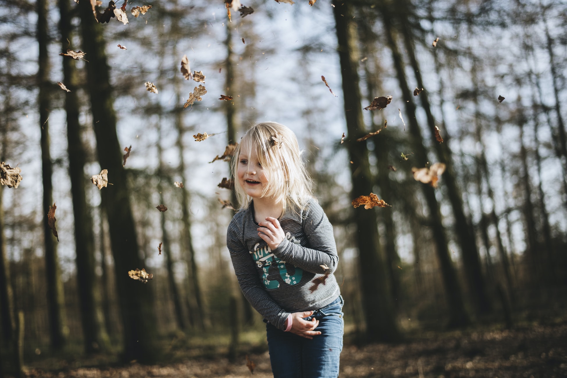 Young girl in the forest