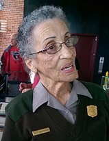 image if Betty Reid Soskin, courtesy of wikipedia, in her NPS uniform