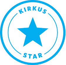 Blue circle with Kirkus Star and a star shape in the middle