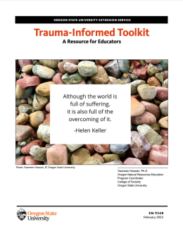 cover of the trauma informed toolkit by plt oregon